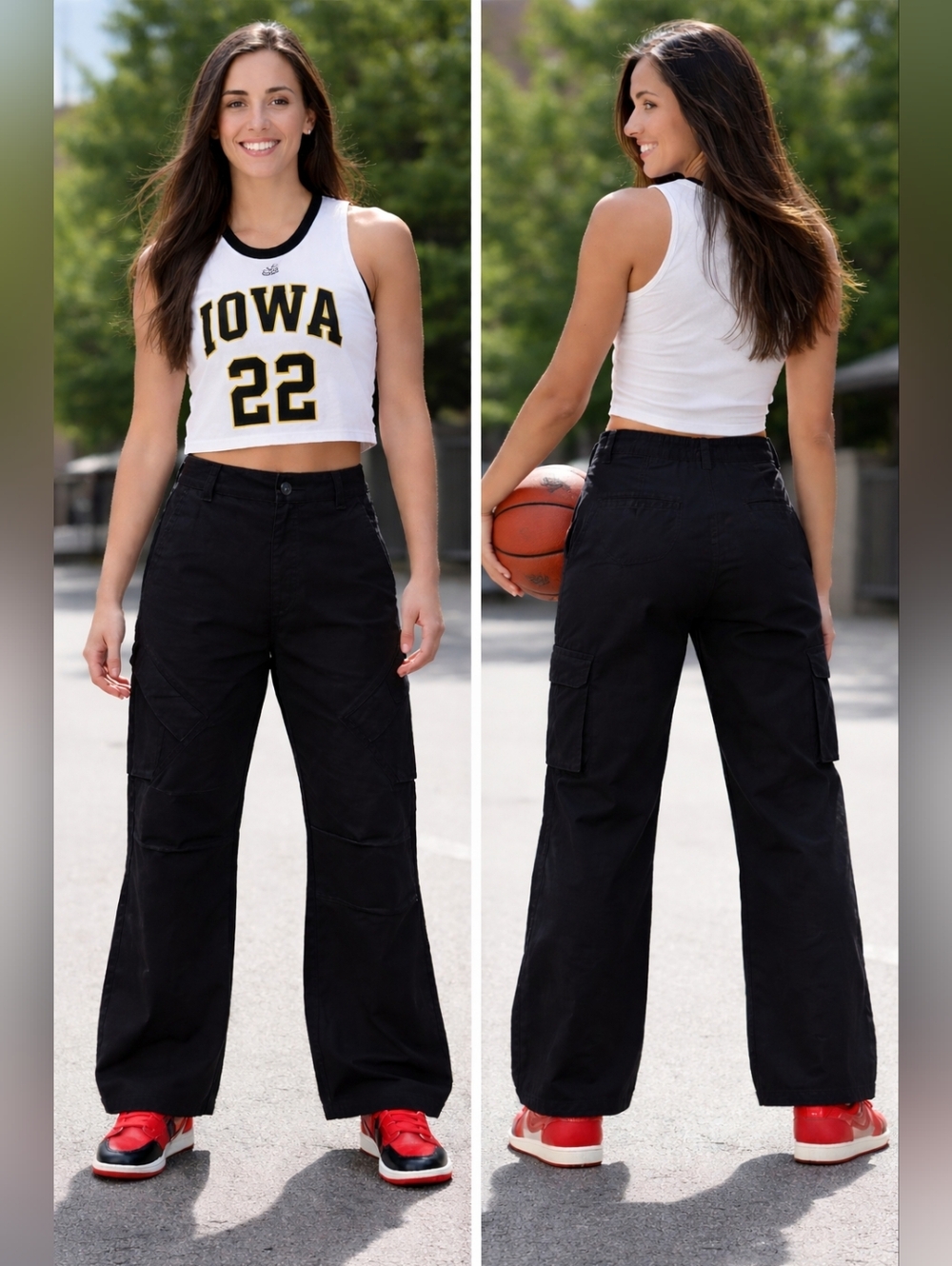 Nike Jordan UTILITY LIFESTYLE Women Chicago Pants Black Standard Fit FV7098-010